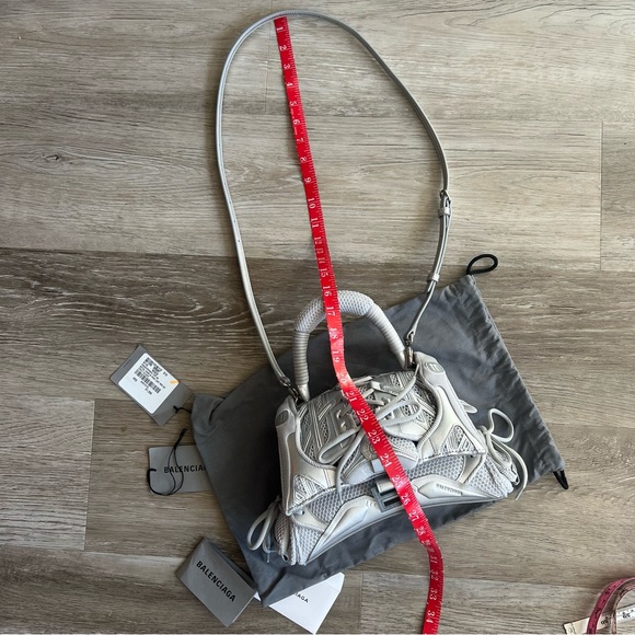 Like New! W/Tags! Balenciaga Sneakerhead silver top handle bag - Picture 9 of 15